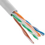 Bobina de cable de red LAN UTP categoría cat.6 23AWG CCA rígido gris 305 m - LN09300 - 02