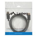 Cable Lanberg DisplayPort 1.2 macho a DisplayPort 1.2 macho 3m 4k negro CA-DPDP-10CC-0030-BK - DP10600 - 04