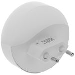 Piloto de luz LED nocturna redondo de tipo enchufe con sensor crepuscular 230VAC y 2 x USB - NB02700 - 05