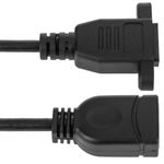 Cable extensor HDMI hembra a hembra tipo panel 50 cm - UB01400 - 06