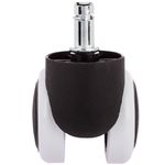 Rueda pivotante de nailon y PVC blanco sin freno 50mm M10 5 pack - KR02500 - 07