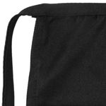 Delantal de camarero 56 x 47 cm negro de cintura mediano con 2 bolsillos 2-pack - MM10900 - 08