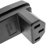 Clavija IEC-60320 C13. Enchufe hembra con ángulo - CM03200 - 02
