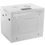 Armario rack mural 19'' 9U 600x450x506 mm de pared SOHORack de RackMatic de color blanco RAL 9035 - WR41300 - 02