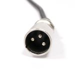 Cable de audio micrófono instrumento XLR 3pin macho a jack 6.3mm macho de 3m - AX04300 - 03