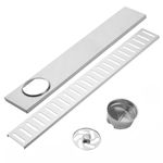 Canaleta de desagüe 60x7.5cm con rejilla en acero inoxidable mate - S094100 - 07