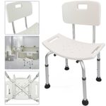 Silla de ducha antideslizante regulable en altura para baño - KD00500 - 02