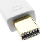 Cable mini Displayport MiniDP 1080p FullHD para audio y vídeo digital de 2m blanco - YP09200 - 02