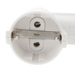 Multiplicador de clavija enchufe schuko doble de color blanco - IA09100 - 03