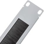 Panel pasacables para rack 19" de 1U con cepillo y color blanco - WT05200 - 04