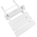 Asiento de ducha abatible. Silla plegable con pies de plástico y aluminio gris 320x328mm - SA17600 - 06