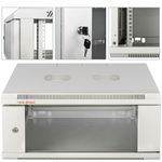 Armario Rack 19" Mural 4U 600x450x283mm Gris Claro RAL 7035 SOHOrack - WR01100 - 02