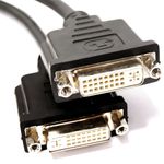 Cable duplicador DMS59-macho a 2X DVI-I-hembra de 15cm - VP02300 - 03