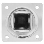 Pies cuadrados para mesa y mueble. Patas en acero cromado de 75cm 4-pack - IO08400 - 04