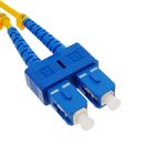 Cable de fibra óptica ST a SC monomodo duplex 9/125 de 25 m OS2 - FD03900 - 05