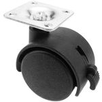 Rueda pivotante de nailon con freno 40 mm 38x38 mm 4 pack - KR03300 - 08