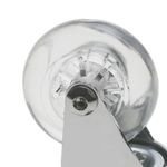Rueda pivotante industrial de poliuretano y PVC transparente sin freno 75 mm - QR00200 - 08