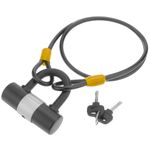 Candado de seguridad y cable de acero con protección exterior 8x1000mm - OK01000 - 01