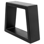 Pies rectangulares para mesita y banqueta. Patas en acero negro 250 x 80 x 200 mm 2-pack - IP02100 - 10