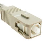 Cable de fibra óptica OM4 multimodo MMF simplex 50µm/125µm SC-SC de 7m - FP00600 - 02