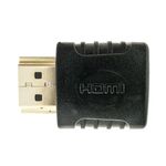 Adaptador HDMI de tipo HDMI-A macho a HDMI-A hembra acodado arriba - HD04600 - 06