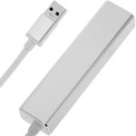 Conversor de USB 3.0 a 3xUSB 3.0 y Ethernet RJ45 color plata - RA00700 - 07