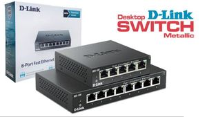 Switch D-Link DES-108 10/100Mbps 8 puertos metálico - 5