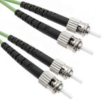 Cable de fibra óptica OM5 multimodo duplex 50µm/125µm ST/PC a ST/PC 100Gb de 2 m - GC04300 - 01