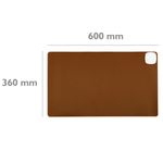 Alfombra y superficie térmica con calefacción para escritorio suelo y pies de 60 x 36 cm 85W marrón - HP00600 - 02