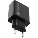 Cargador USB Natec Ribera 1X USB-A 18W negro NUC-2058 - NT36500 - 02