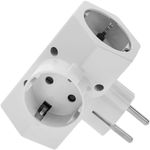 Multiplicador de clavija enchufe schuko cuádruple de color blanco - IA09600 - 07