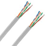 Bobina de cable de red LAN UTP categoría cat.6 23AWG CCA rígido gris 305 m - LN09300 - 07