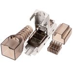 Conector FTP Cat.6 RJ45 macho crimpado automático pack 6 unidades - RC15200 - 04