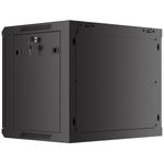 Armario Rack mural 19" 9U F450 600x450x512mm pared desmontado DIY negro Lanberg - WK32100 - 04