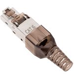 Conector FTP Cat.6 RJ45 macho crimpado automático pack 6 unidades - RC15200 - 06