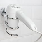 Soporte de pared cromado para secador de pelo modelo Paddy - KS32400 - 03