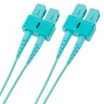 Cable OM3 de fibra óptica SC a SC multimodo duplex 50/125 de 1m - FY03200 - 04