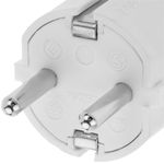 Clavija enchufe schuko recto macho blanco - CM04100 - 06