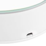 Base giratoria eléctrica 14cm blanco con espejo. Plataforma rotatoria con iluminación LED - SR03500 - 06