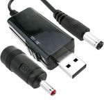 Conversor de alimentación USB de 5VDC a 9VDC o 12VDC con cable 1m - AU04100 - 01