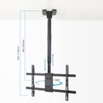 Soporte de techo para pantalla plana de 43" a 86" 60 Kg hasta VESA 400x400 - TQ29500 - 04