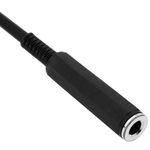 Cable audio micrófono instrumento mono jack 6.3mm macho a hembra de 1m - AX07100 - 02