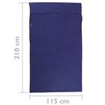 Saco de dormir de viaje 115 x 210 cm microfibra azul - CO13000 - 02