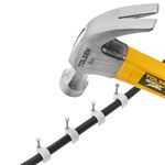 Abrazadera de clavo para cable redondo 8 mm paquete de 10 unidades blanco - BR04500 - 04