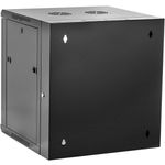 Armario rack mural 19'' pivotante 12U 600x550x635mm pared negro SOHORack GO montado - WK04400 - 04