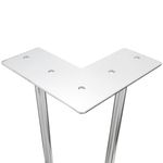 Pies para mesa y mueble Patas en cromado 2 varillas 41 cm 4-pack - IN05500 - 05