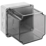 Caja de superficie cuadrada transparente IP66 libre de halógenos LSZH 120x120x140mm - AE15800 - 01