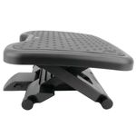 Reposapiés con plataforma ajustable de plástico negro 460 x 340 mm goma 3 niveles - AG01300 - 02