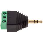 Conector jack 3.5mm estéreo a bloque de terminales de 3-pin - AY09700 - 03