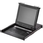 Consola rack con pantalla de 17" y conmuntador KVM de 32 puertos a través de cable UTP Cat.6 - RK02100 - 01